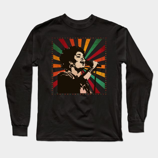 Jill Scott // Vintage Style Long Sleeve T-Shirt by dalanairlangga